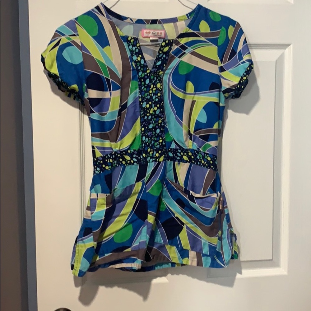 Koi Scrub Top